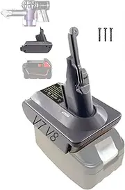 Upgrade 2 in 1 for Makita 18V Battery for Dyson V7 V8 Battery Adapter, for Dyson V7V8 Series Cordless Stick Vacuum Cleaner Animal Absolute Fluffy (Adapter only)