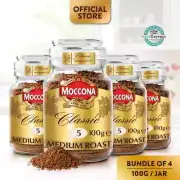 ( Bundle of 4 ) Moccona Medium Roast Freeze Dried Instant Coffee , 95/100g HALAL