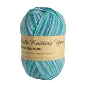 Malli Knitting Yarn Marine Mix Multi Coloured Yarn 100g