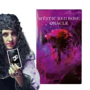 Mystic Red Rose Oracle Tarot Cards Twin Flame Soulmate Higher Self