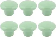 Ceramic Knob,Cabinet,Furniture Pull Handles,Door Pull,Drawer Pull Handle,Ceramic Home Hotel Round Furniture Cupboard Wardrobe Drawer Pull Knobs 6 Pcs Green