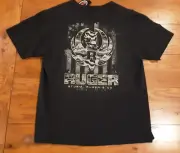 Ruger Mens XL Short Sleeve T Shirt Black Cotton Firearm 2A Flag Sturm,Ruger & Co