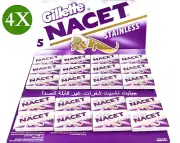 400 X Double Edge Razor Blades Gilette NACET Stainless Russia Men's Razors