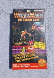 WrestleMania: The Arcade Game 1995 VHS New Sealed Strategies Secret Codes Guide