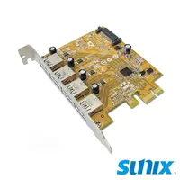 在飛比找momo購物網優惠-【SUNIX】USB 3.0 PCIe 4埠 擴充卡(USB