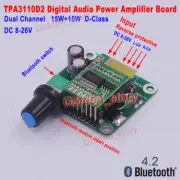 12V-24V TPA3110 Bluetooth4.2 15W*15W Digital Stereo Audio Power Amplifier Board