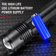 Zoom Flashlight Torch LED Metal Super Bright Camping Lamp Battery Charger Light