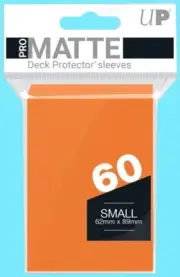 Ultra Pro 60 Orange PRO-MATTE Small Deck Protector Cardfight Vanguard Sleeve ygo