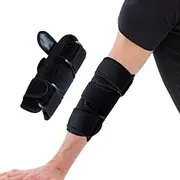 Elbow Brace for Tendonitis and Tennis Elbow Brace Relief for Men and Women - Wrap for Golfers, Bursitis, Elbow Support for Pain Relief - Epicondylitis and Sports Recovery (Black, One size)