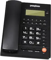 Rotary Dial Phone Holder Dialer Landline Phone Office Phone with Answering Machine Monitor House Phones Phones Landline Home Phone Desk Phone Abs Black