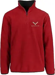 [JH DESIGN GROUP] JH Design Men’s Chevy Corvette C7 Quarter Zip Fleece Sweatshirt 3 Colors
