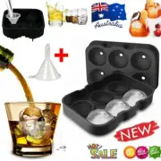 Large Ice Cube Tray Ball Maker Big Silicone Mold Sphere Whiskey Round Mould DIOD