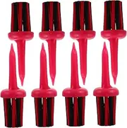Mipcase 8Pcs Golf Training Accessories Brush Tees Unbreakable Plastic Golf Tees for Clean Playing Surface Convenient Replacement Golf Ball Tees for Multiple Rounds