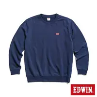 在飛比找momo購物網優惠-【EDWIN】男裝 小 BOX LOGO長袖T恤(丈青色)