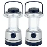 2pc Battery Operated Lantern LED Camping Lantern Emergency Hurricane Lamp Light