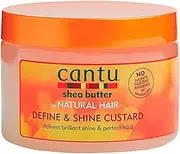 Cantu Shea Butter for Natural Hair Define & Shine Custard, 12 Ounce (Pack of 6)
