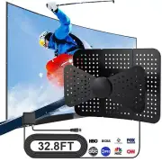 1100+ Miles Range TV Antenna, Digital Outdoor TV Antenna with Amplifier and C...