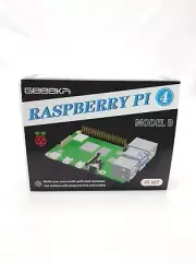 Raspberry Pi 4 Model B 4GB Plastic Case+ 64GB SD Card, Starter Kit