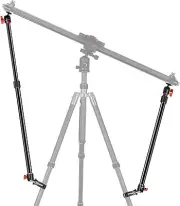 Neewer 2-Pack Slider Support Arm Stabilizer for Camera Slider Rail with C Clamp