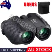 Foldable Waterproof Binoculars 10*25 BAK4 Prism Hunts Birding Telescope Scope OZ