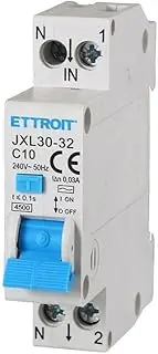 Ixtrima Circuit Breaker 1P+N 10A 30mA 220V-4.5kA RCBO 1 Module DIN C10