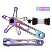 Folding Bicycle Crankset 170mm 130BCD Aluminum Crankset Bottom Bracket Set