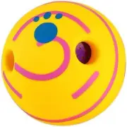 Dog Pet Ball Toy Interactive Indoor Outdoor Exercise (11cm Yellow)
