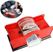 YANGUN Card Shuffler 2 Decks, Manual Card Shuffler, Card Shuffler, Manual Mixing Device for Playing Cards, for Poker Games, Blackjack, Bridge Game Poker Card Shuffling