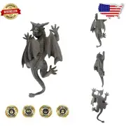 13-Inch Gargoyle Wall Sculpture - Gothic Decor with Bronze Verdigris Finish