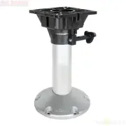Fixed Marine Boat Seat Pedestal Nylon Swivel Top 450mm Aluminium Shaft & Base
