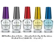 SNS SenShine - Gelous Base/Sealer Dry/Gel Top /Vitamin Oil /Brush Saver- 0.5 oz