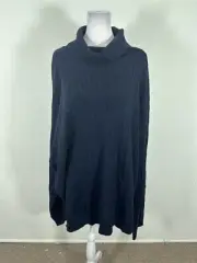 Kallspin Men's Turtleneck Sweaters Wool Blend High Neck Pullover Sweatersize 4XL