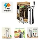Pressurized Growler Tap System, 128oz Stainless Steel Mini Keg Dispenser Port...