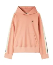 Palm Angels Monogram-Embroidered Drop Shoulder Track Hoodie XS Pink