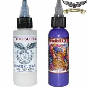 Infinitii Tattoo Ink 2oz - Lavender + Stencil Guru Gel - Stencil Applicator