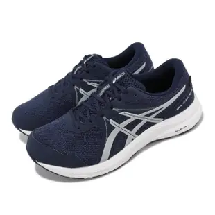 【asics 亞瑟士】GEL-CONTEND 7 WP 4E 男鞋 超寬楦 緩衝 慢跑鞋 運動鞋 藍灰(1011B820-400)