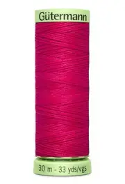 Gutermann Top Stitch Thread #382 CANDY RED 30m Spool High Lustre, Bold Sewing