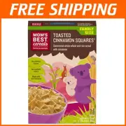 Toasted Cinnamon Squares - Healthy Whole Grain Cereal Pack of 14, 100% Recycled