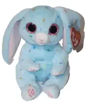 Ty Beanie Baby Bellies BLUFORD Blue Easter Bunny Rabbit 6" NEW Plush Stuffed Toy