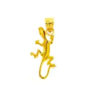 14K Gold Lizard Pendant