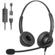 Arama USB Headset , Comfort Fit Computer Headset with Microphone