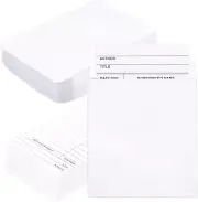 100 Pieces Library Pockets and Cards, Library Check Out Cards Library Card Pocke