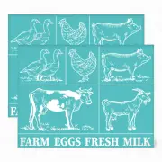 FarmPrint DIY Animal Silk Screen Kit - 2Pcs 11x8.6 Inch Reusable Mesh with Self-