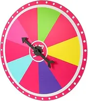 FELTECHELECTR Hanging Rotatable Prize Wheel Colorful Teaching Prop for Party Games Carnival and Classroom Activities Fun Wheel for Events and Contests