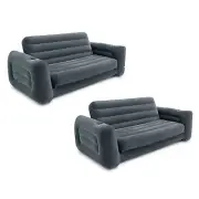 Intex Inflatable Pull-Out Sofa Bed Sleep Away Futon Couch