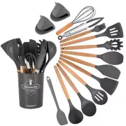 15 pieces silicone cookware set, non-stick cookware set