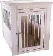 New Age Pet ecoFLEX Pet Crate/End Table, Small, Antique White