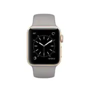 Apple Watch Series 2 38mm Gold Aluminum Case - MNP22LL/A - Concrete Sport Band