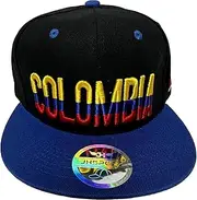 [Generic] Colombia Flag Embroidered Snapback Cap Adjustable Baseball Colombia