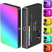 VIJIM VL120 RGB Video Light, Portable LED Camera Light Panel 0-360 Full Color, CRI 95+ 2500-9000K LED Video Light, 3100mAh Rechargeable LED DSLR Lighting for Vlogging, Photography, Video Conference